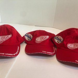 LOT of 3 Star Promotions Detroit Red Wings Hats - The Legend of the Octopus